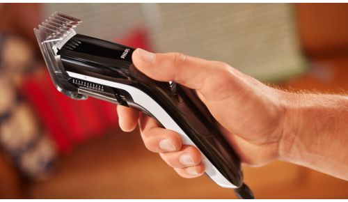 Ergonomisch ontwerp om eenvoudig het haar van je kinderen te trimmen