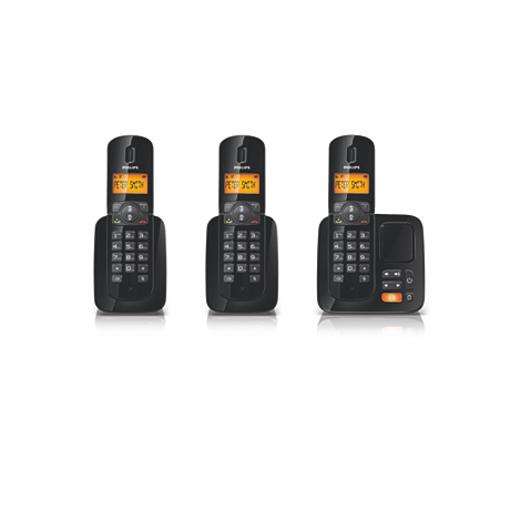 CD1863B/BE BeNear Téléphone fixe sans fil avec répondeur