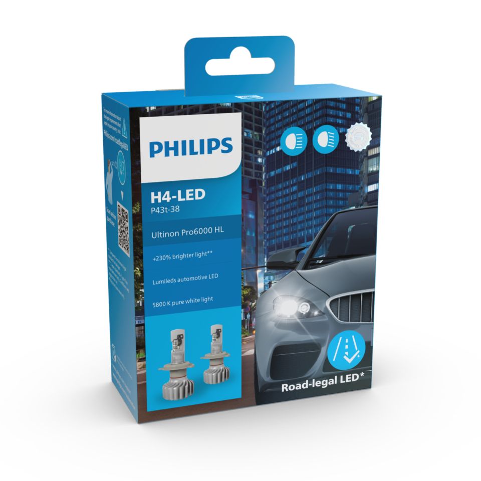 Philips Ultinon Pro6000 H4-LED, 2er-Pack Box ab € 95,80 (2024)