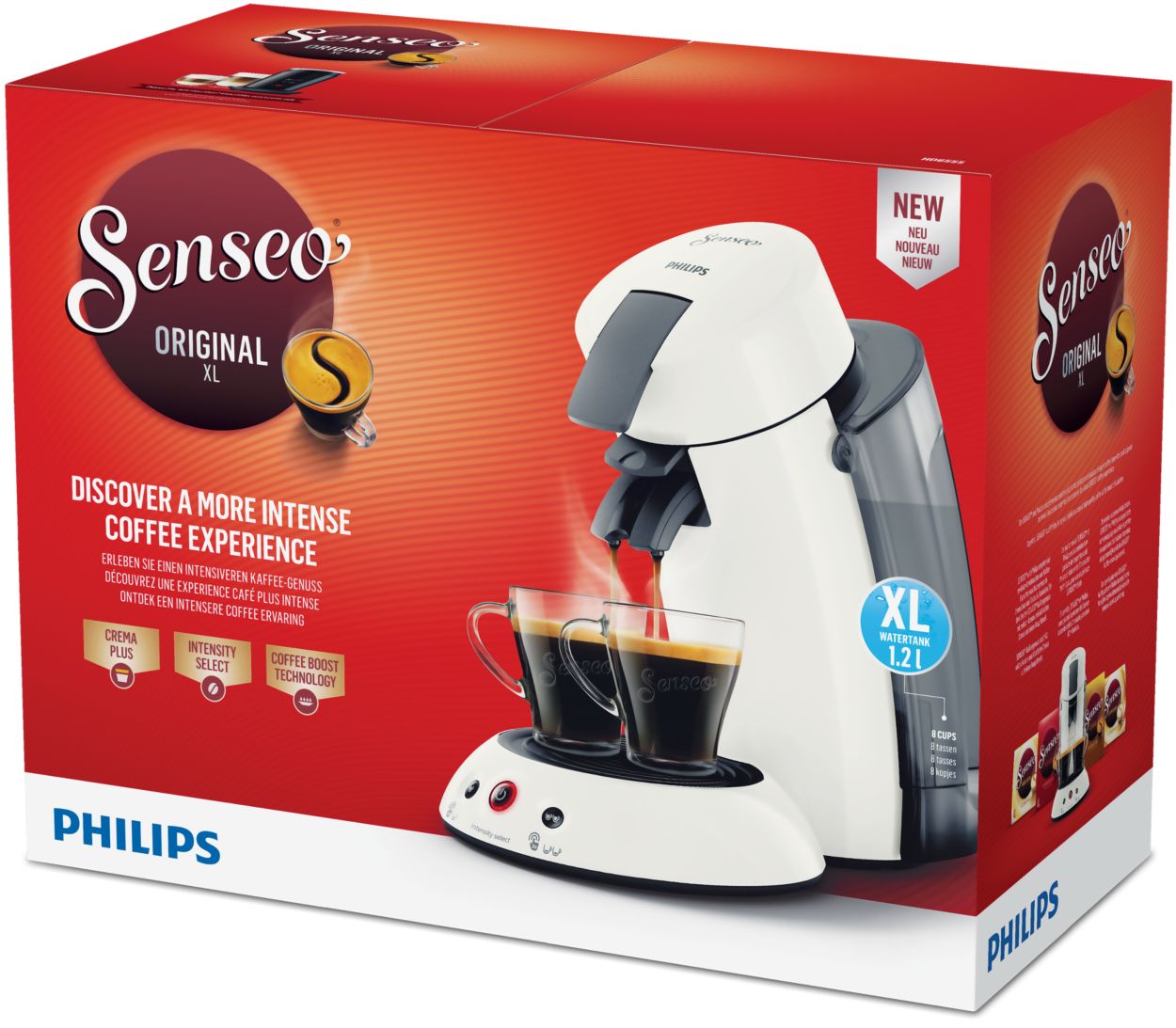 Philips Cafetera Capsulas HD 6554/61 Senseo Reacondicionado Negro