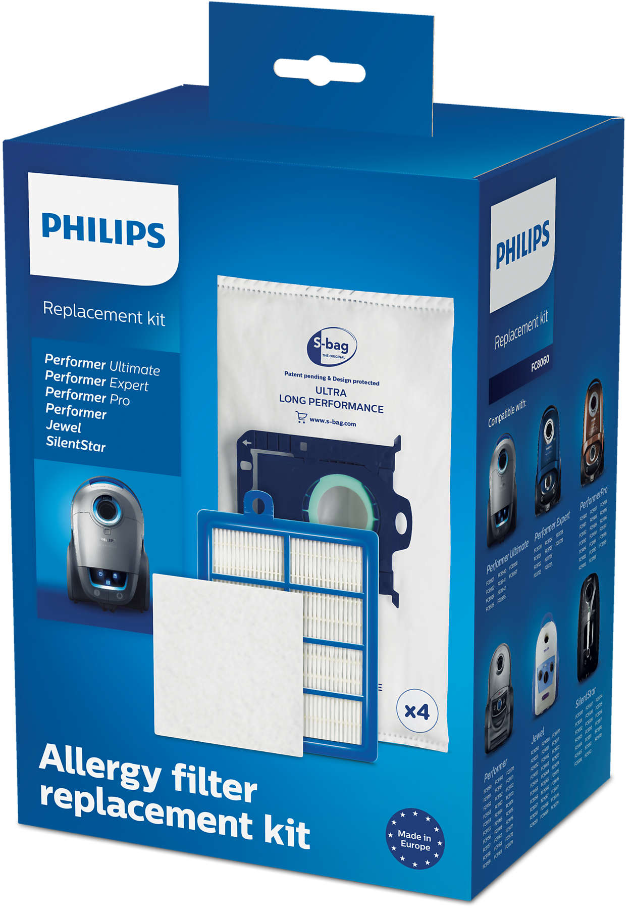 HEPA geeignet für Philips FC 8722/09 Performer Expert 20 Staubbeutel HEPA geeignet für Philips FC 8722/09 Performer Expert 20 Staubbeutel