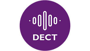 Perfect clear sound thanks to DECT Technology