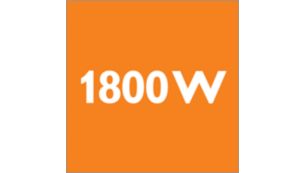 1800 Watt motor generating max 300 watt suction power