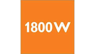 1800 Watt motor generating max 300 watt suction power