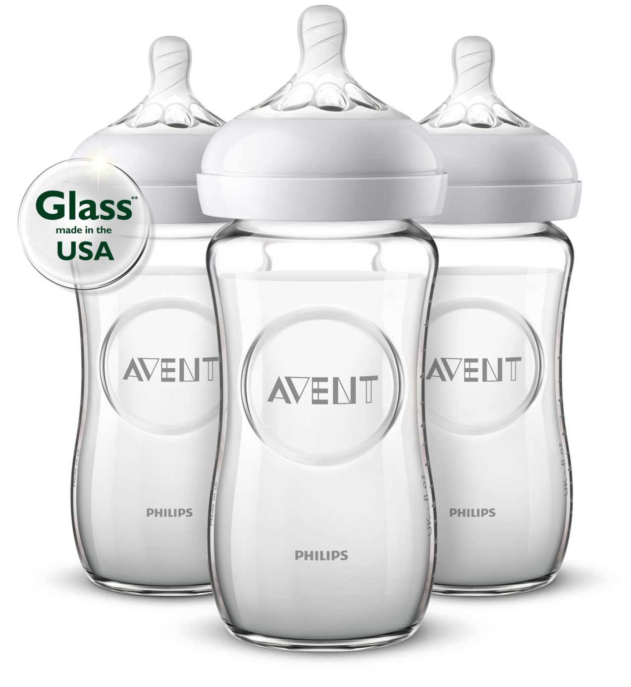 AVENT Biberon NATURAL En Verre 240ml (1M+)