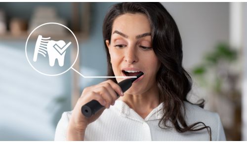 Der Drucksensor schützt Zähne und Zahnfleisch