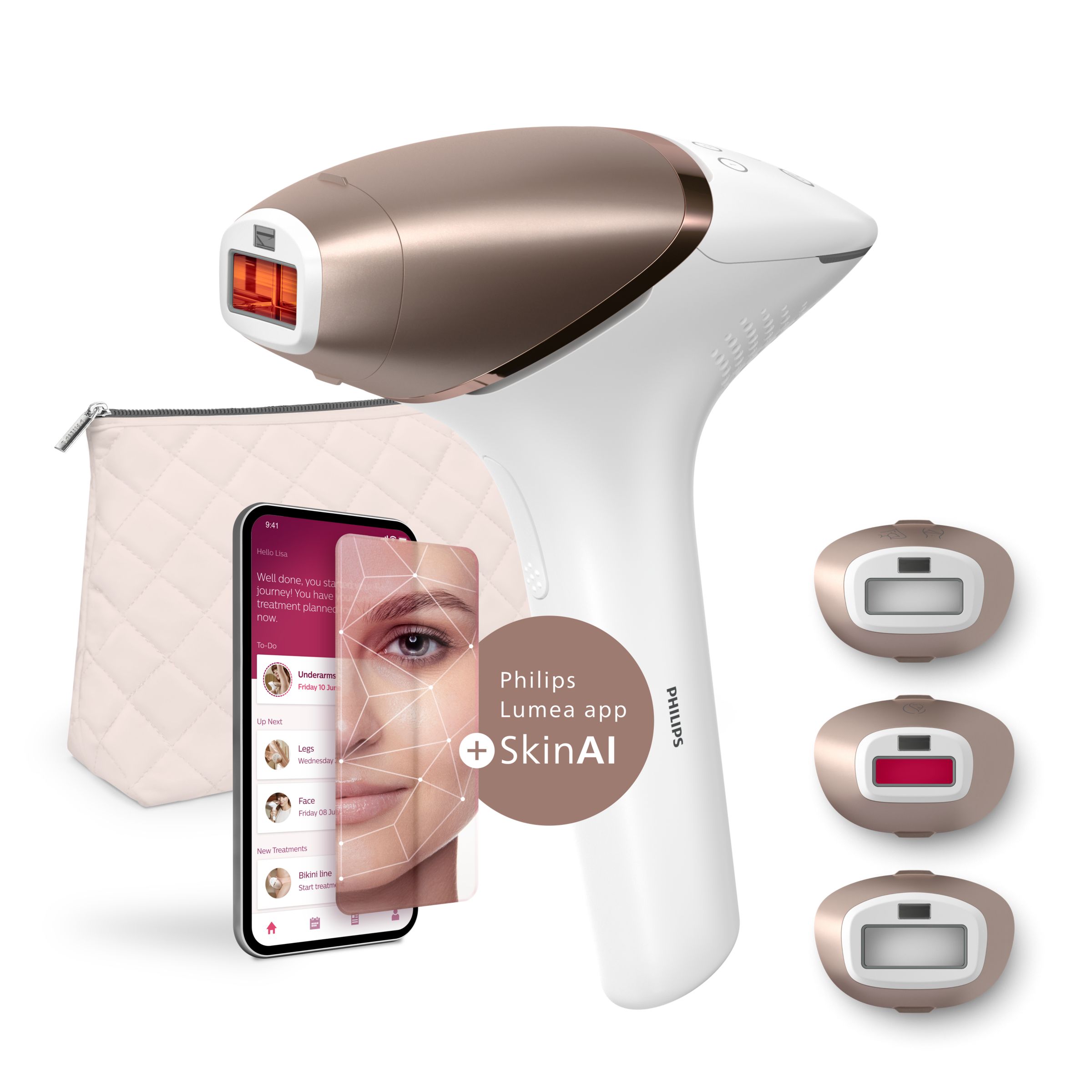 Philips Lumea IPL 9900 Series - IPL Epilátor S funkcí SenseIQ - BRI973/00