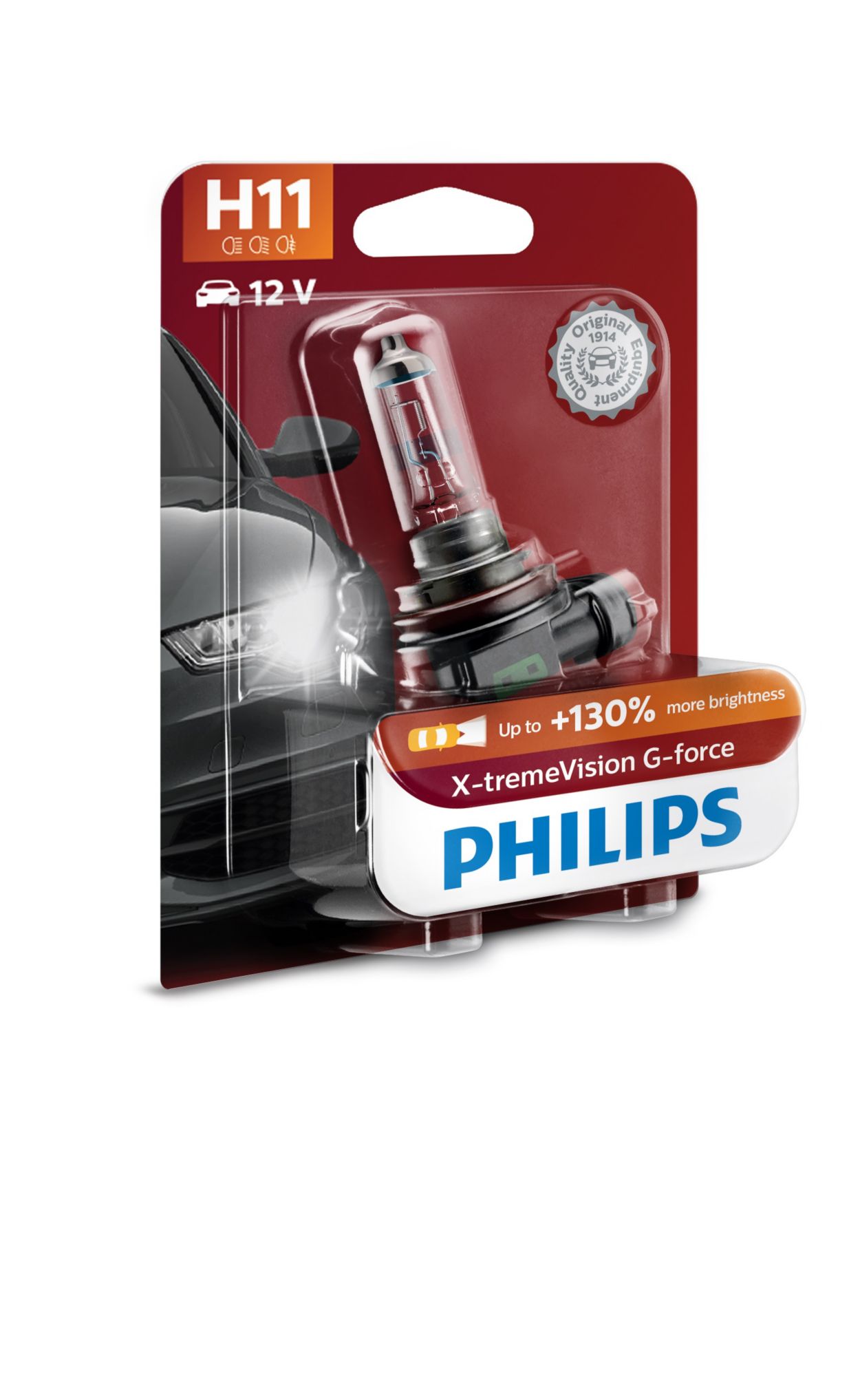 Halogen bulb PHILIPS X-TREMEVISION G-FORCE 12V H7 55W