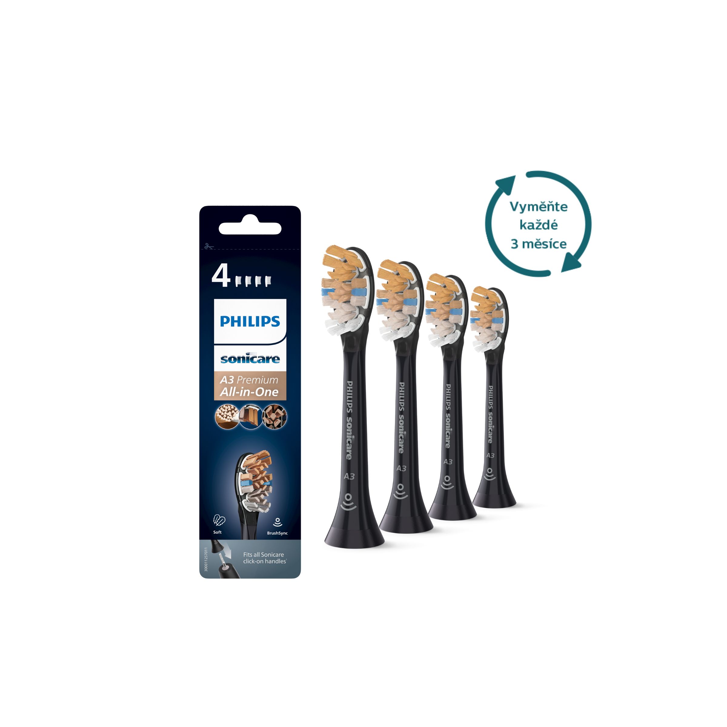 Sonicare Philips Premium All-in-One - Standardní Hlavice Sonického Kartáčku - HX9094/11