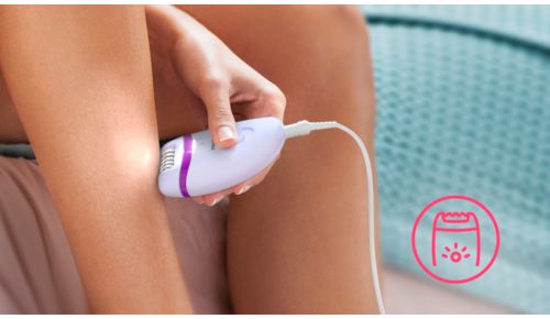 Luz exclusiva incorporada para mayor visibilidad del vello más fino