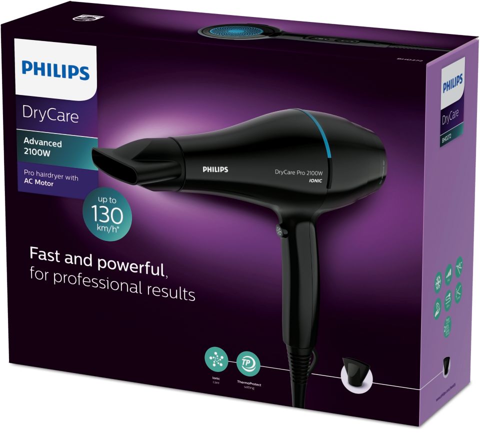 DryCare Pro Hairdryer BHD272 03 Philips