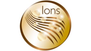 Fonction ionique : plus de protection, pour des cheveux brillants et sans frisottis