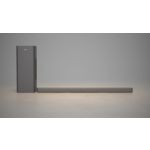 Žemas profilis. Visame kambaryje sklindantis garsas.