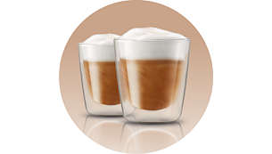 Genoeg melkschuim voor 2 cappuccino's