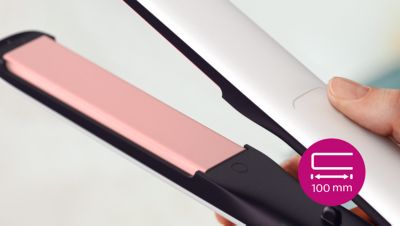 Μακριές πλάκες 100 χιλ. για γρήγορο και εύκολο ίσιωμα