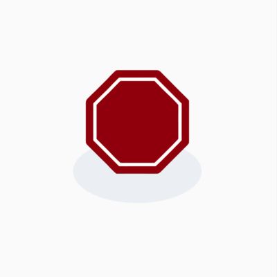 Red stop sign 