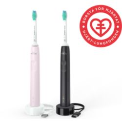 Sonicare 3100 series 2x Sonisk eltandborste - Svart/Rosa