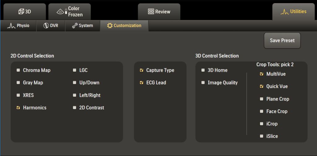 Interface de usuário configurável.