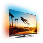 4K UHD ултратънък LED телевизор, работещ с Android