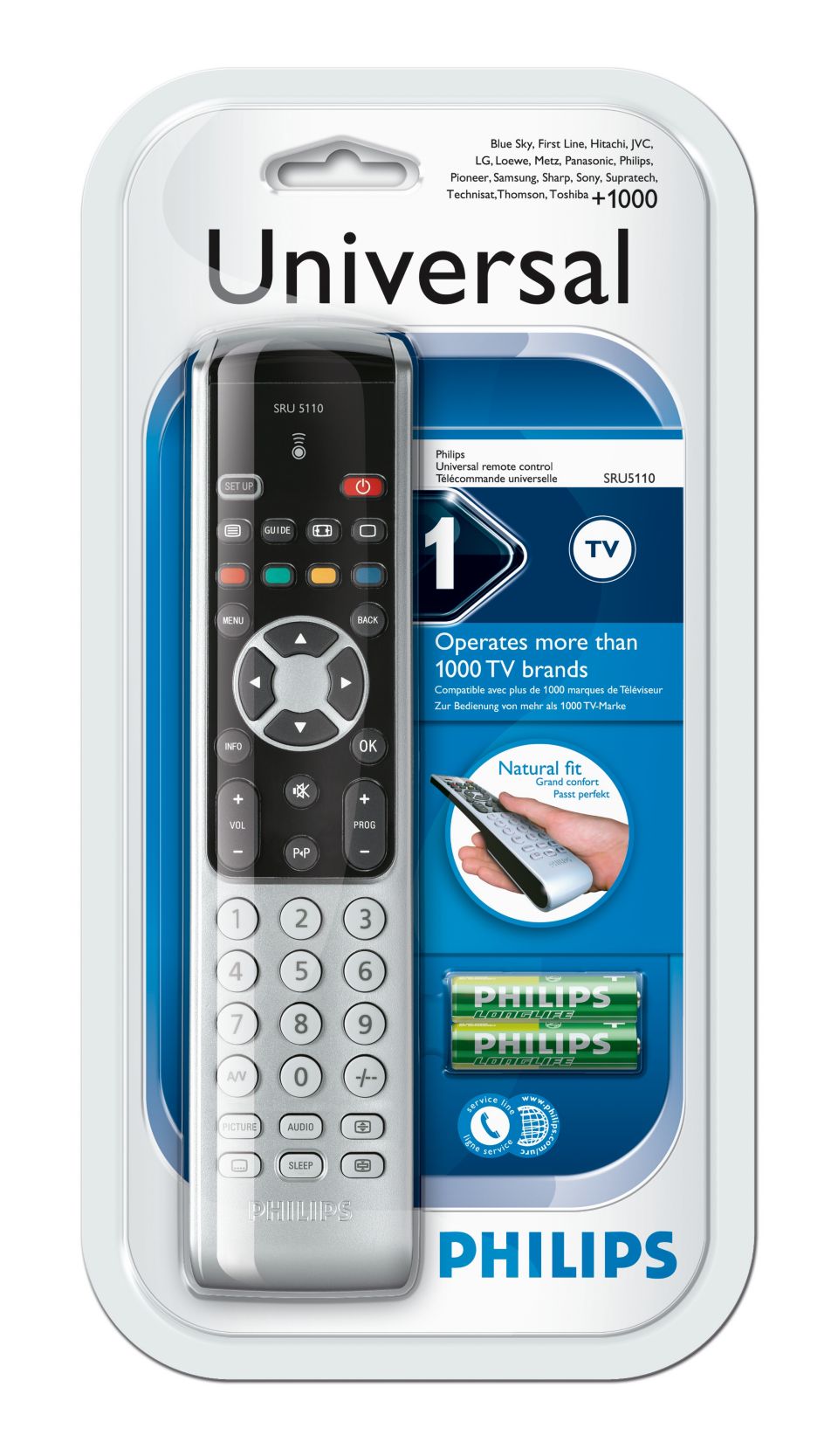 Mando Universal Preprogramado para Televisores LG, Samsung, Sony, Philips y  Panasonic SMART