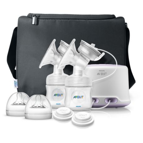 SCF334/02 Philips Avent شافطة حليب الأم الكهربائية الثنائية من Comfort