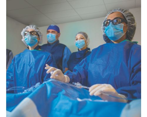 Image of OR during a peripheral interventions