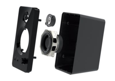 Kahesuunaline kõrgsageduskõlari ja bassikõlari disain