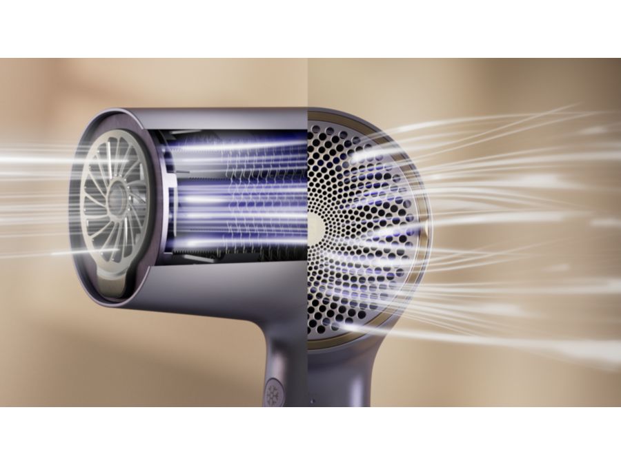 Sušič vlasov rýchlejší o 20 % než sušič vlasov s výkonom 2300 W*
