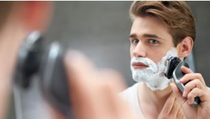 Get a convenient dry shave or a more comfortable wet shave