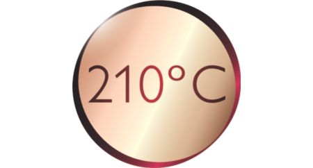 210°C professional high heat for perfect salon results