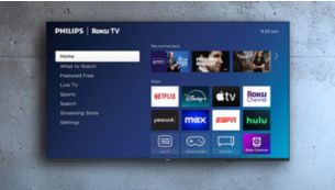 Simple-to-use homescreen with personalized recommendations