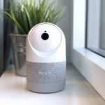 Telecamera di sicurezza domestica connessa e motorizzata