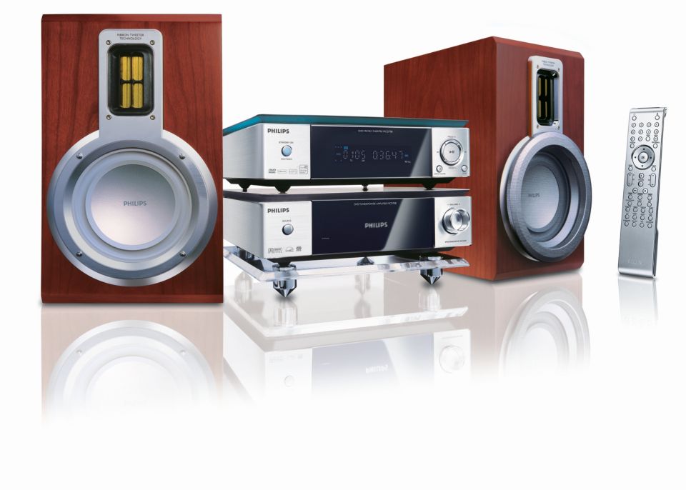 Mikrosystem med DVD-spelare MCD708/12 | Philips