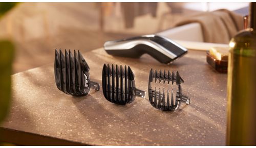 3 verstelbare haarkammen om de gewenste haarlengte te krijgen