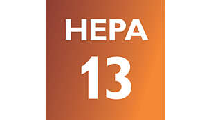 A HEPA13 és a HEPA AirSeal a por több mint 99%-át magában tartja