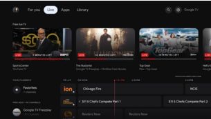 800+ free live TV channels available