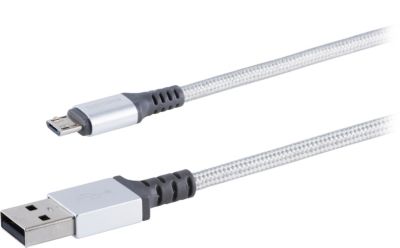 Premium braided cable with aluminum connectors