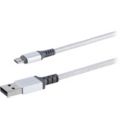 Premium braided cable with aluminum connectors