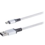 Premium braided cable with aluminum connectors