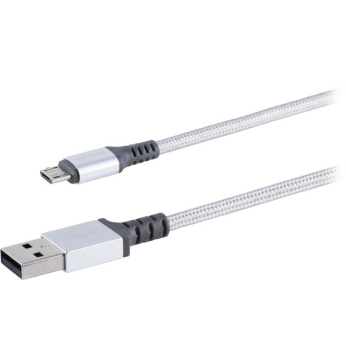 Premium braided cable with aluminum connectors