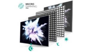 Micro Dimming Pro for incredible contrast