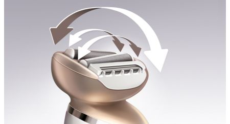 Tête flexions multiples avec double grille pour attraper le plus de poils possible