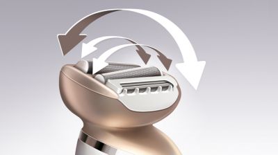 Multiflex head with dual foils for fewer missed hairs