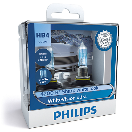 9006WVUSM WhiteVision ultra car headlight bulb