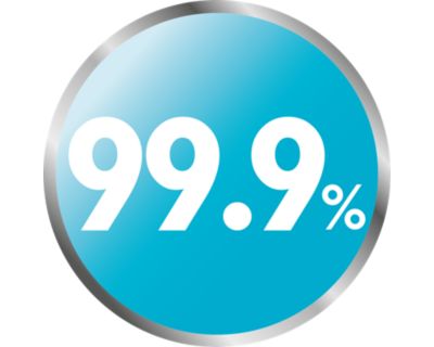 Hävittää 99,9 % bakteereista
