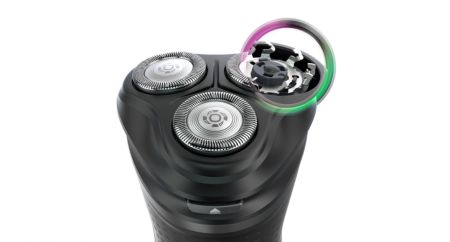 Glides over skin for a smooth and even shave