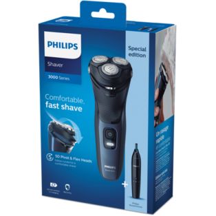 Shaver series 3000 Rasoio elettrico Wet & Dry, Serie 3000