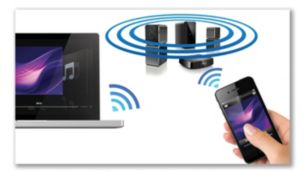 Met AirPlay streamt u draadloos muziek vanaf Apple-apparaten