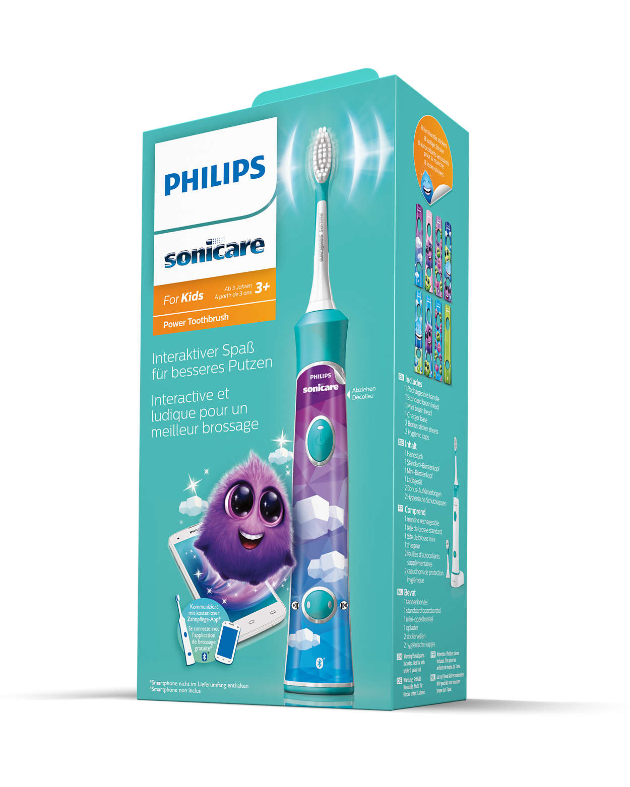 Swimming pool Megalopolis Bluebell For Kids connected electric toothbrush HX6322/04 | Sonicare