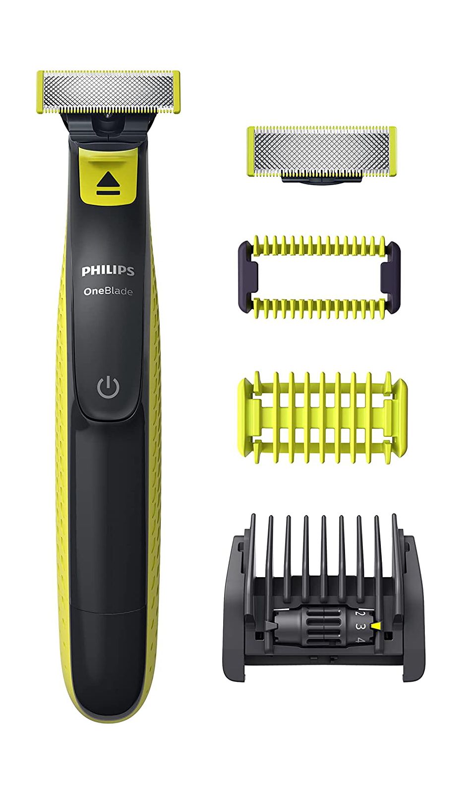 Philips Oneblade Replaceable Blade with Unique OneBlade Technology,  Contour-following Technology, Dual Protection System, Easy to Use (Lime,  QP210)